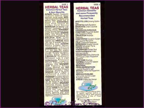 Bookmark New Age – HERBAL TEAS Guide