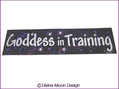 BUMPER STICKER – Holographic (4A) Purple - GODDESS in TRAINING - Click Image to Close