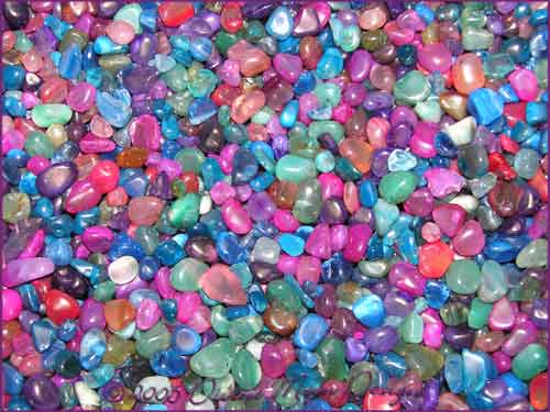 Mixed Mini Tumbled AGATE Crystals - 100 grams - Type A Mixed Mini Tumbled AGATE Crystals - 100 grams - Type A