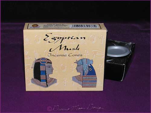 Box of Kamini Aromatics INCENSE CONES - EGYPTIAN MUSK - Click Image to Close