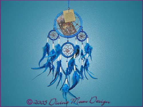 DREAM CATCHER Native American Indian design - Med C) Royal Blue DREAM CATCHER Native American Indian design - Med C) Royal Blue