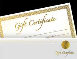 Gift Certificate $100 - Click Image to Close