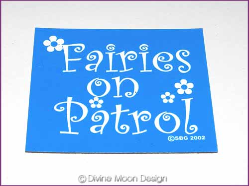 FRIDGE MAGNET Oz Made 18B) BLUE - Fairies on Patrol - Click Image to Close
