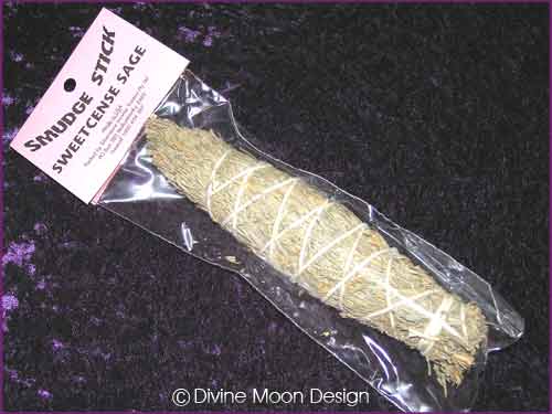 Smudge Stick - Med SWEETCENSE SAGE - Click Image to Close