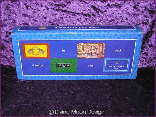 Boxed Pack of 4 Kamini Aromatics 100 gram SOAP bars MIX A) Boxed Pack of 4 Kamini Aromatics 100 gram SOAP bars MIX A)