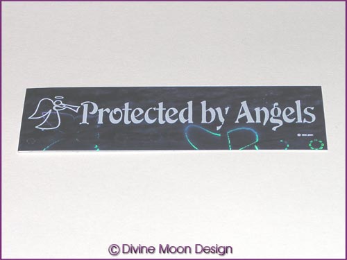 Holographic Sticker (5B) Blue MINI - Protected by Angels