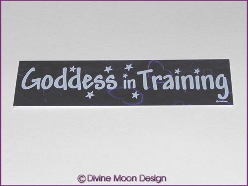 Holographic Sticker (4A) Purple MINI - 'Goddess in Training' - Click Image to Close