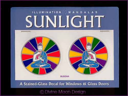 SUNLIGHT Glass Decal / Sticker for Windows - BUDDHA
