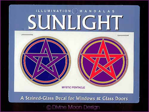 SUNLIGHT Glass Decal / Sticker for Windows - MYSTIC PENTACLES