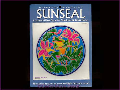SUNSEAL Glass Decal / Sticker for Windows - RED EYED TREE FROG SUNSEAL Glass Decal / Sticker for Windows - RED EYED TREE FROG