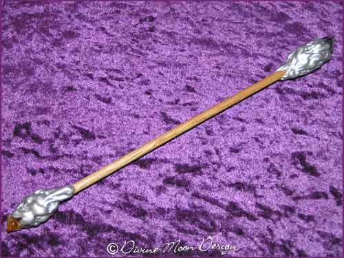 Double Terminated AMETHYST & CITRINE Crystal WAND - Click Image to Close