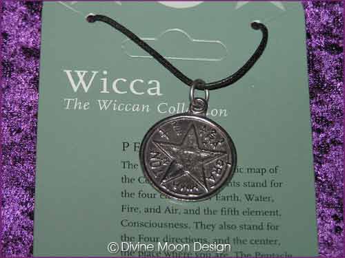 WICCA Jewellery Pendant Q) Pentacle 3 - Click Image to Close