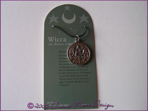 WICCA Jewellery Pendant A) Celtic 2 Pentagram
