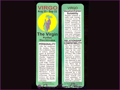 Bookmark Zodiac Star-Sign – VIRGO