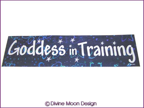 BUMPER STICKER – Holographic (4B) Blue - GODDESS in TRAINING