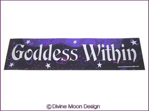 BUMPER STICKER – Holographic (13A) Purple – GODDESS WITHIN