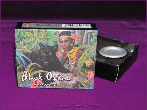 Box of Kamini Aromatics INCENSE CONES - BLACK OPIUM
