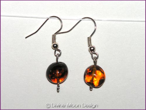 EARRINGS - AMBER (Cognac, Medium #2)