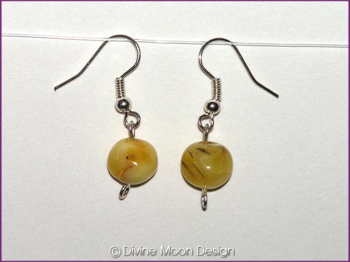 EARRINGS - AMBER (Butterscotch, Medium #4)