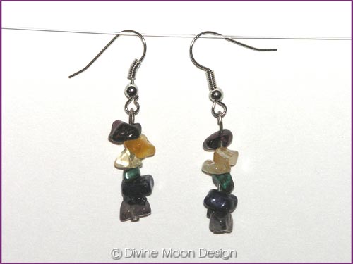 Crystal Gemstone CHAKRA Healing Earrings