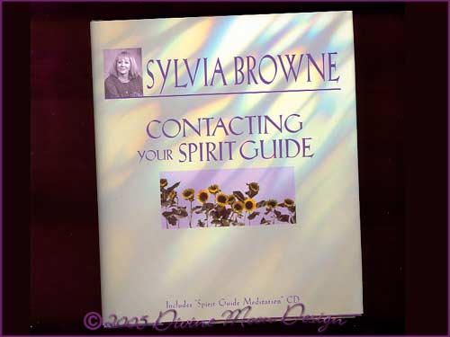 Contacting Your Spirit Guide - BOOK & CD Sylvia Browne (opened)